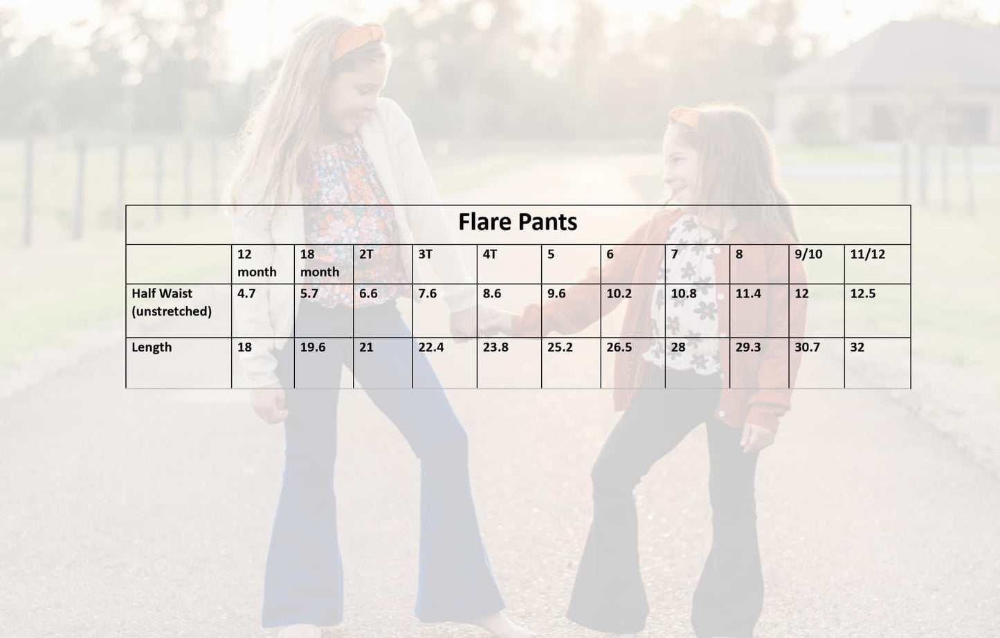 Flare Pants in Denim