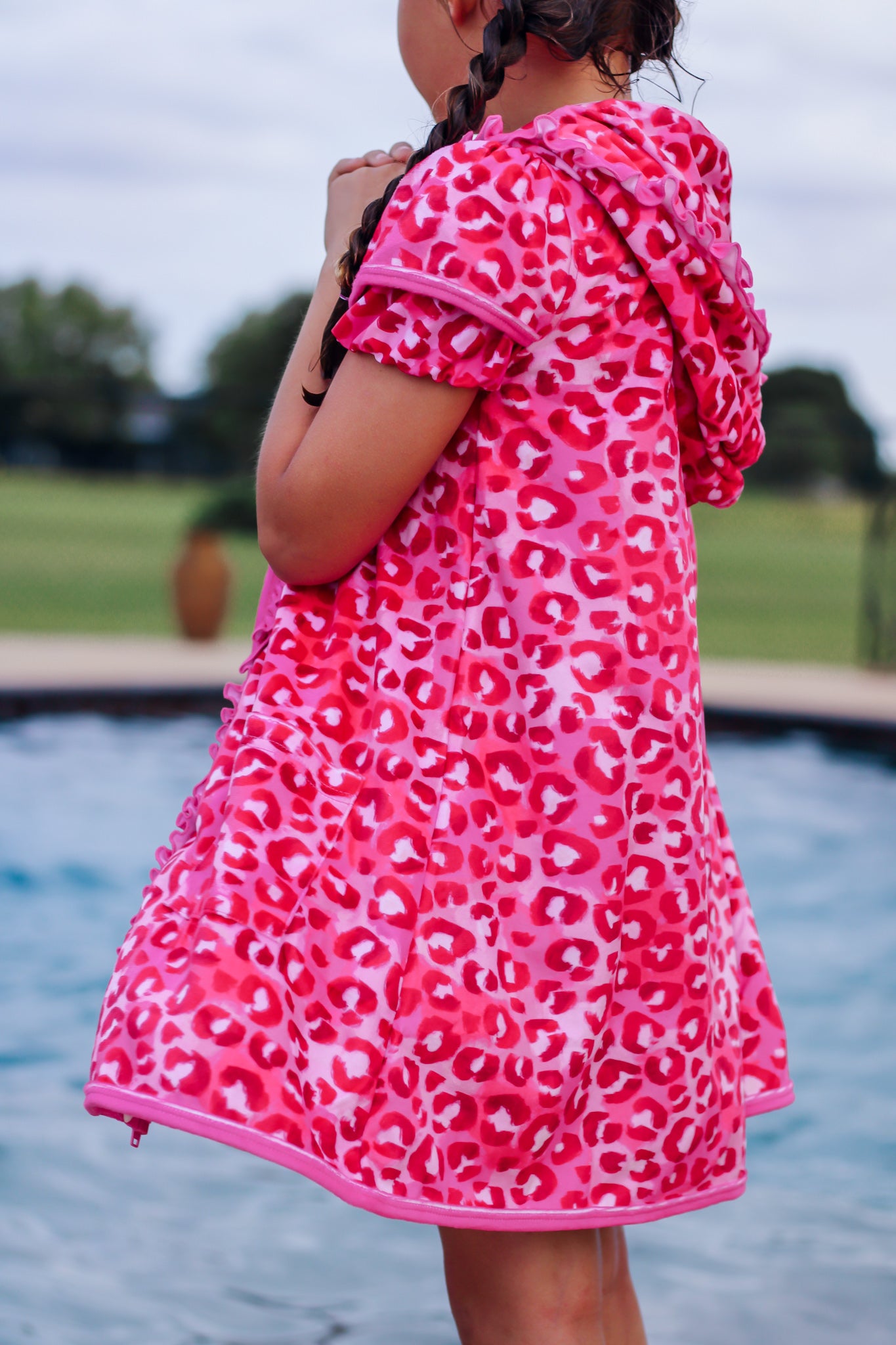 Pink Leopard Cover Up