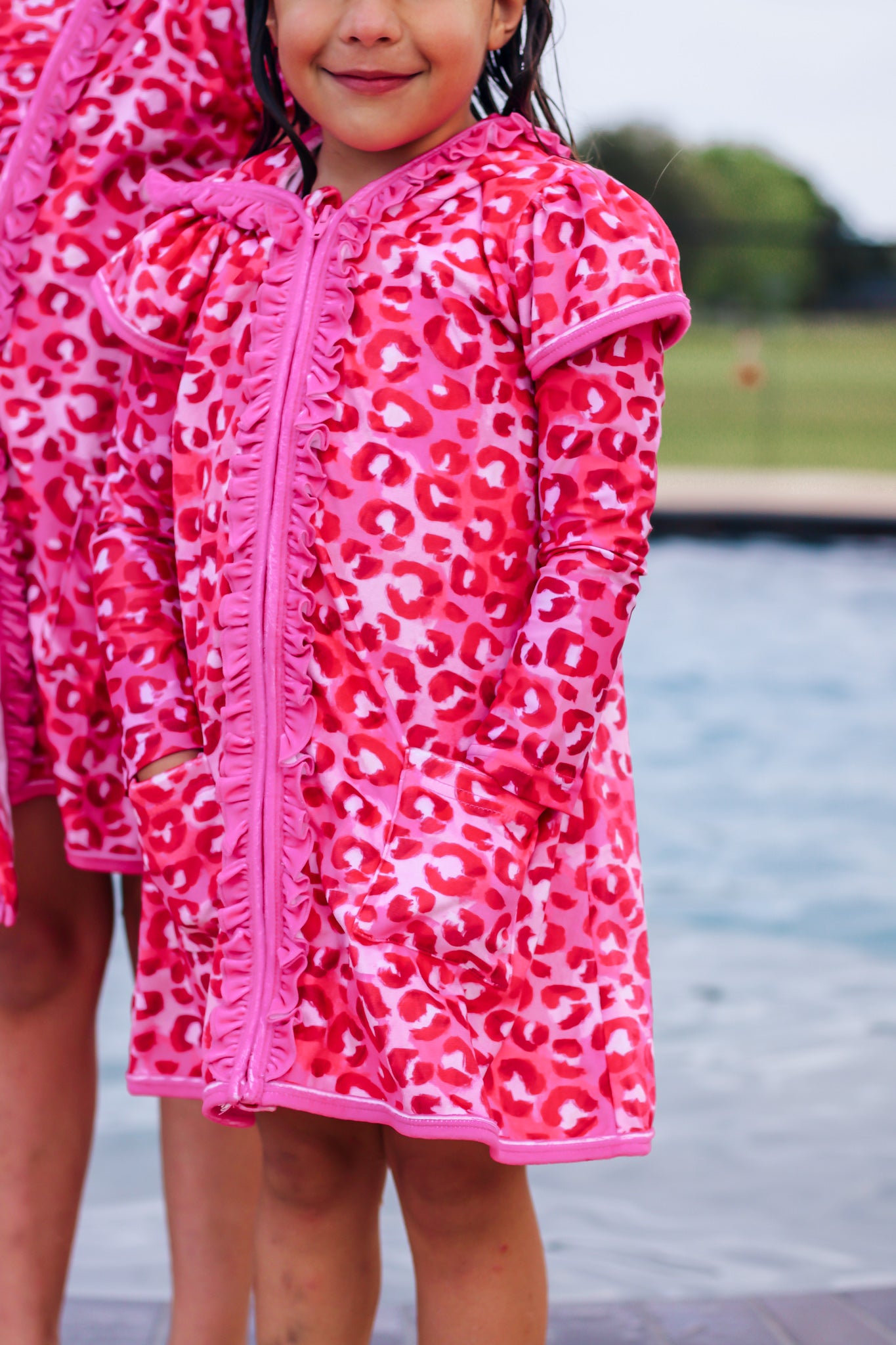Pink Leopard Cover Up