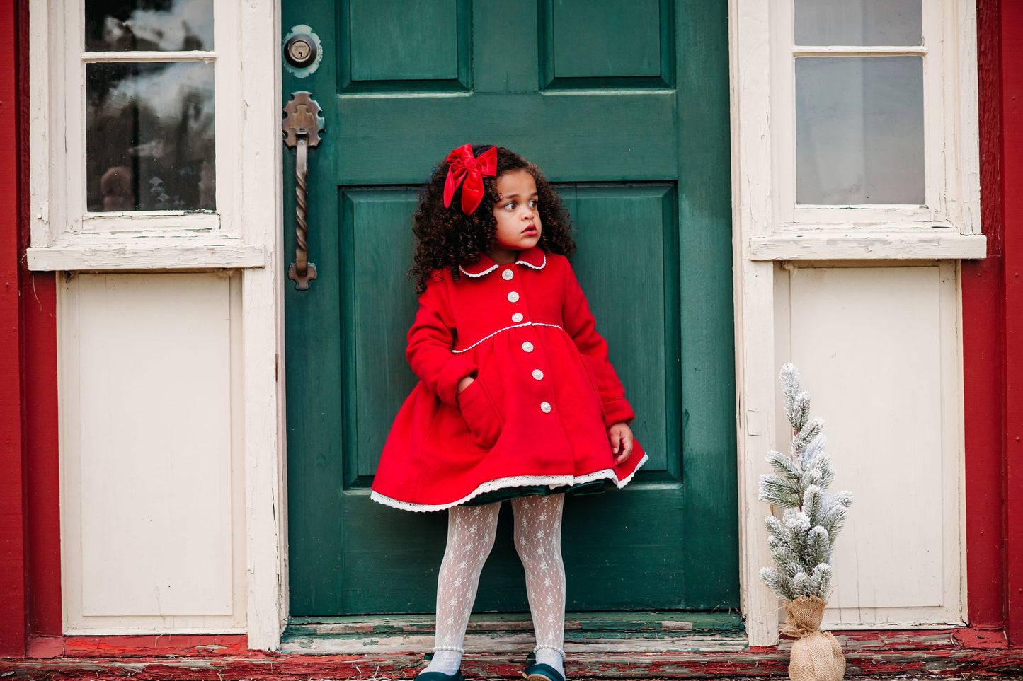 FLAWED Caroline Coat in Cardinal Red