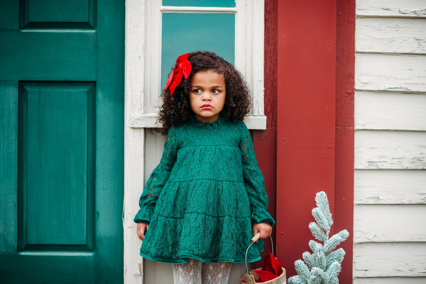 Lettie Dress in Evergreen