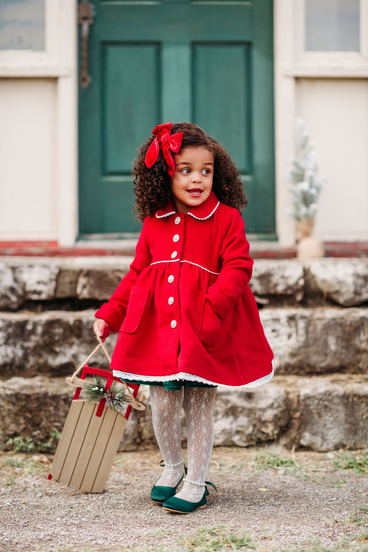 FLAWED Caroline Coat in Cardinal Red