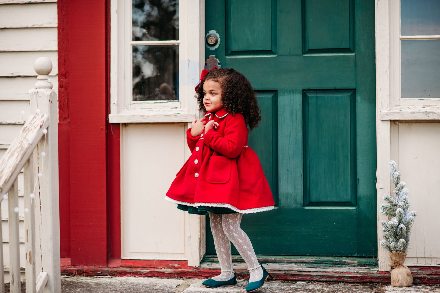 FLAWED Caroline Coat in Cardinal Red