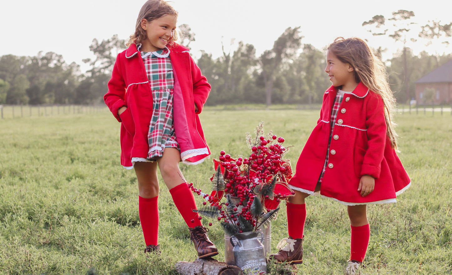 FLAWED Caroline Coat in Cardinal Red