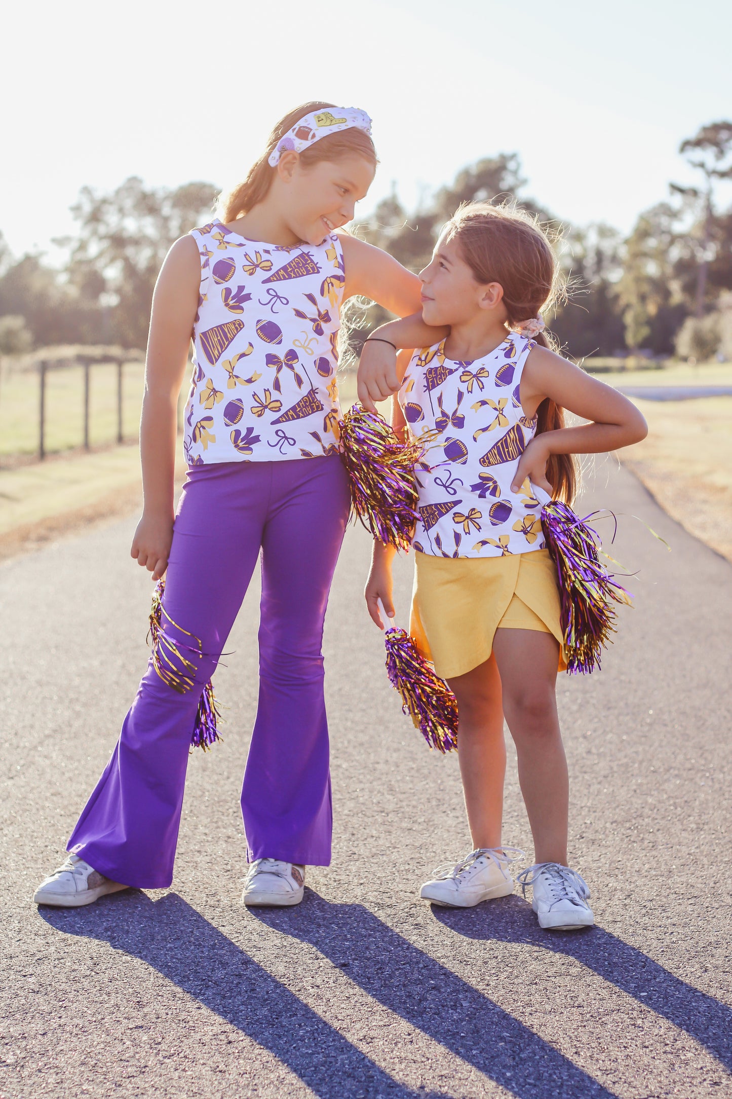 Purple Flare Pants