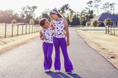 Purple Flare Pants