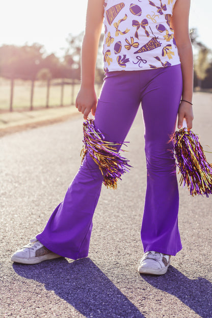 Purple Flare Pants