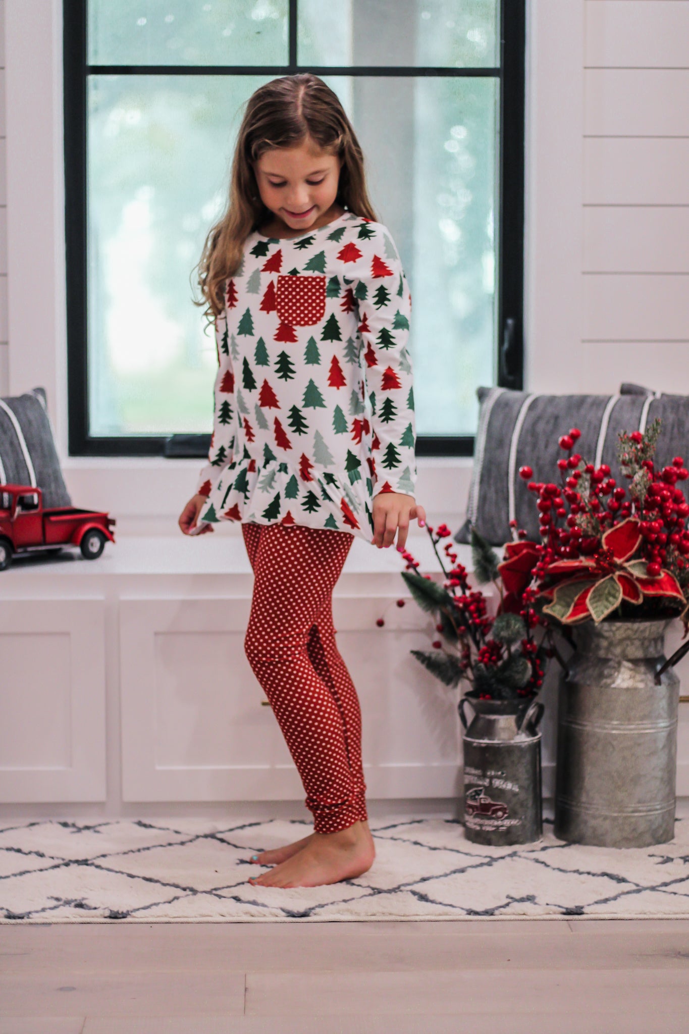 Girls Festive Cozy Two Piece