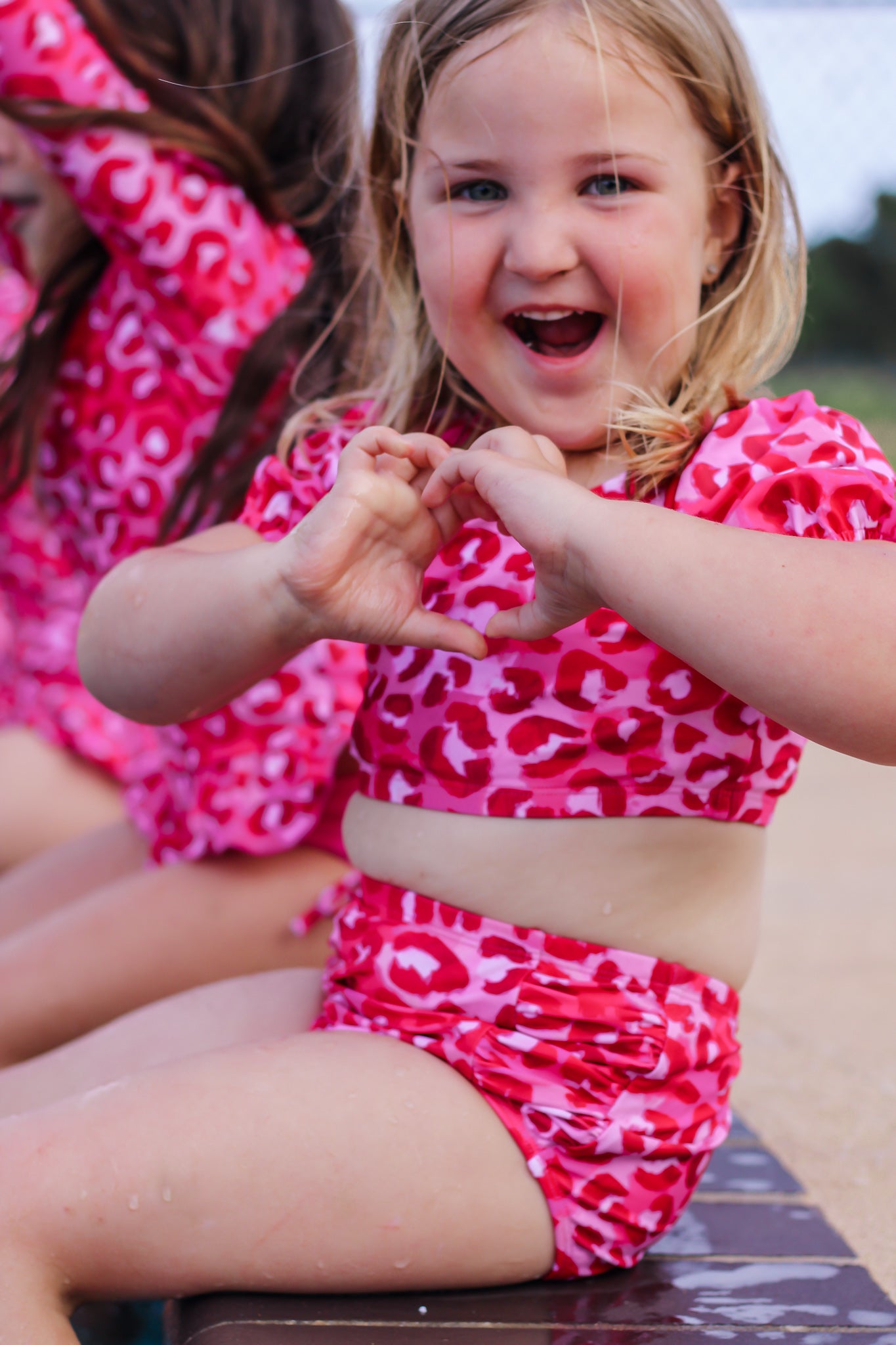 Pink Leopard Highwaisted Bikini