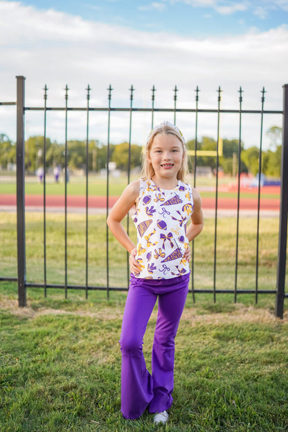 Purple Flare Pants