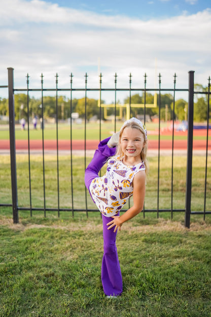 Purple Flare Pants