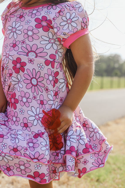 Barbie Dress in Pink Floral