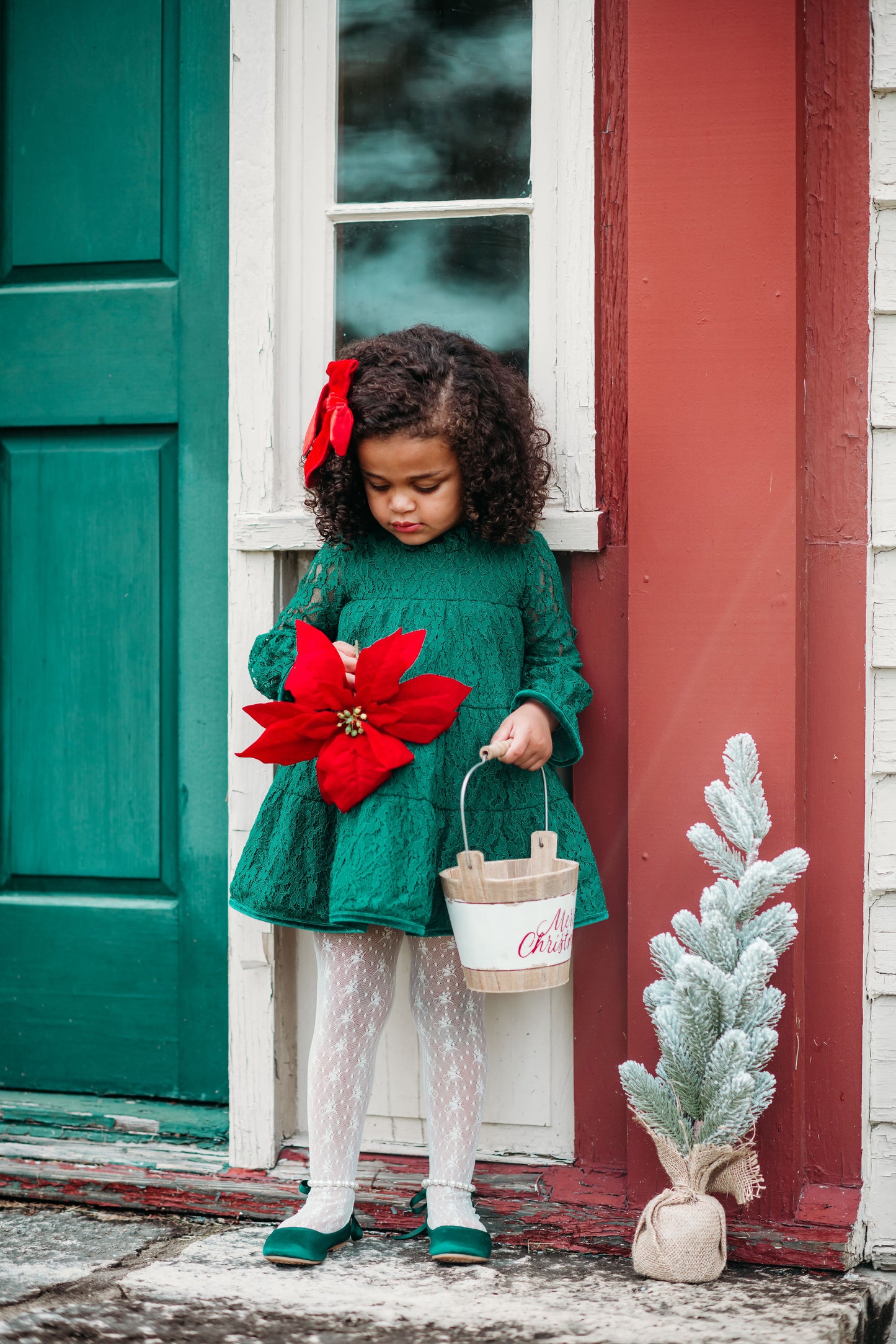 Lettie Dress in Evergreen