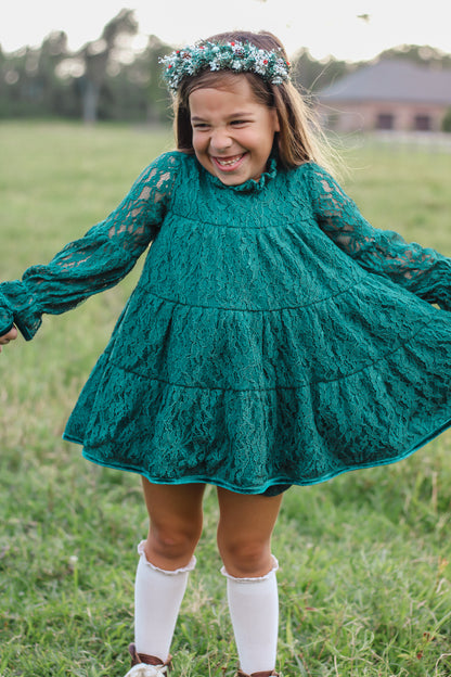 Lettie Dress in Evergreen