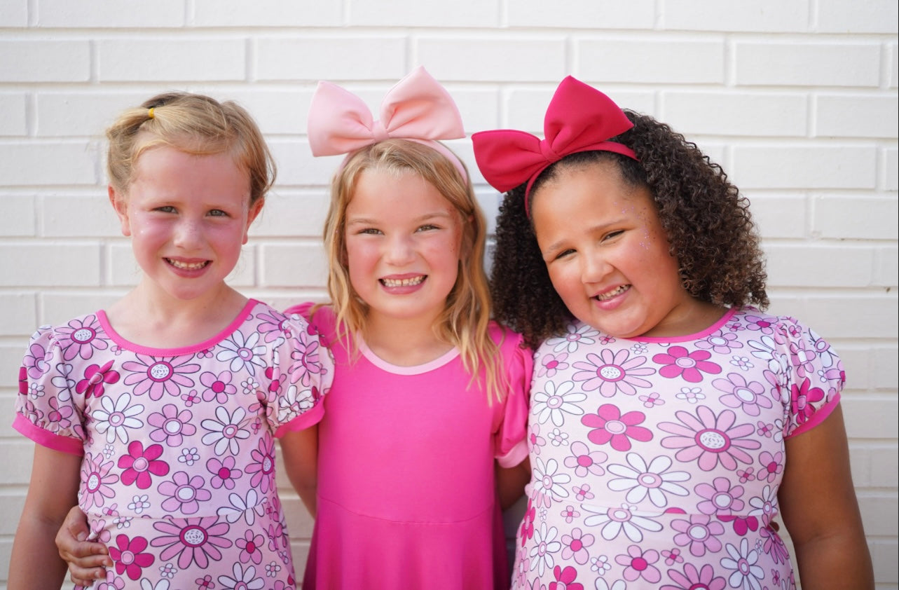 Barbie Dress in Pink Floral