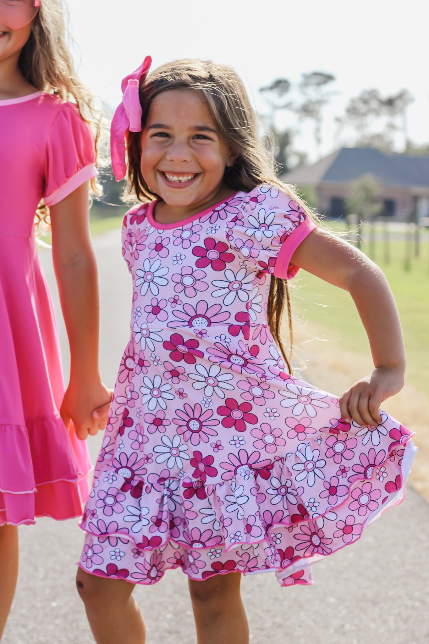 Barbie Dress in Pink Floral