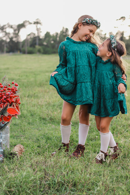 Lettie Dress in Evergreen