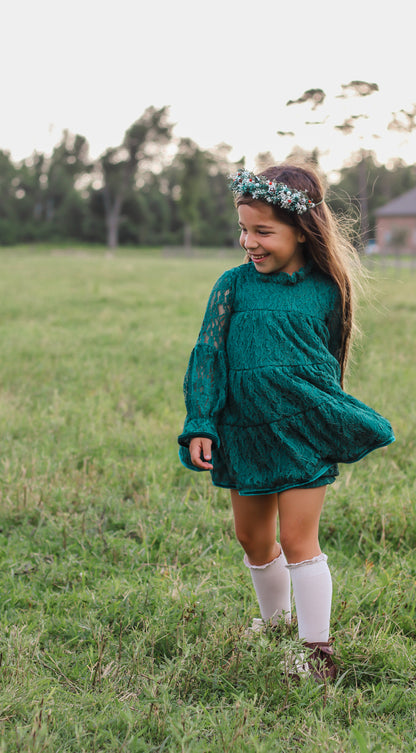 Lettie Dress in Evergreen