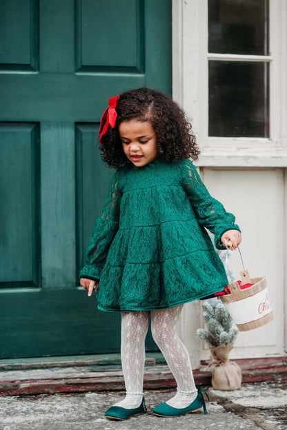 Lettie Dress in Evergreen