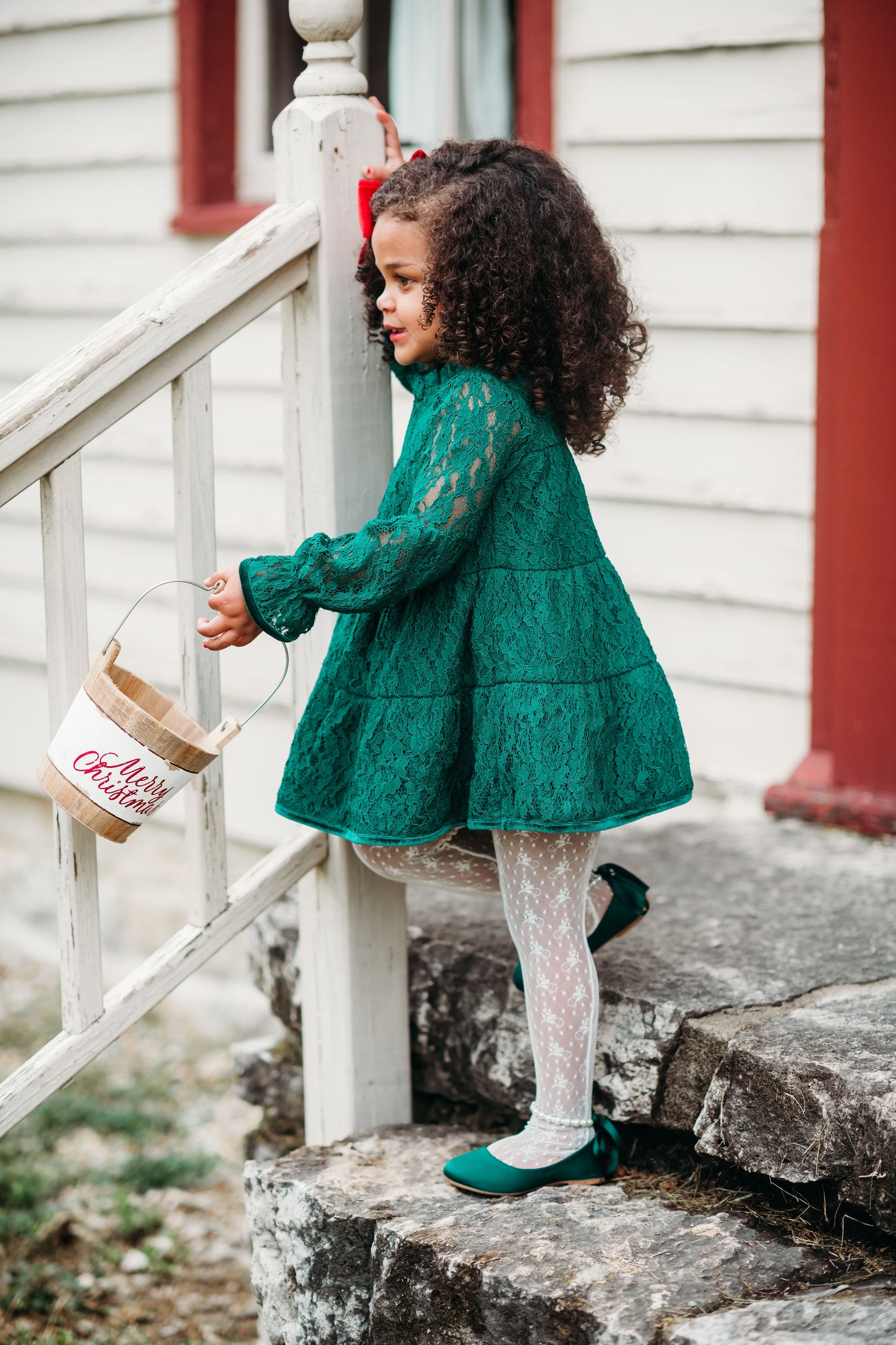 Lettie Dress in Evergreen