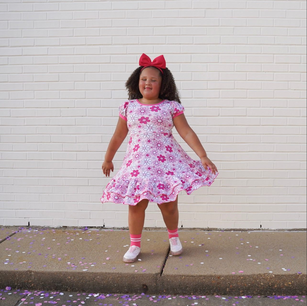 Barbie Dress in Pink Floral