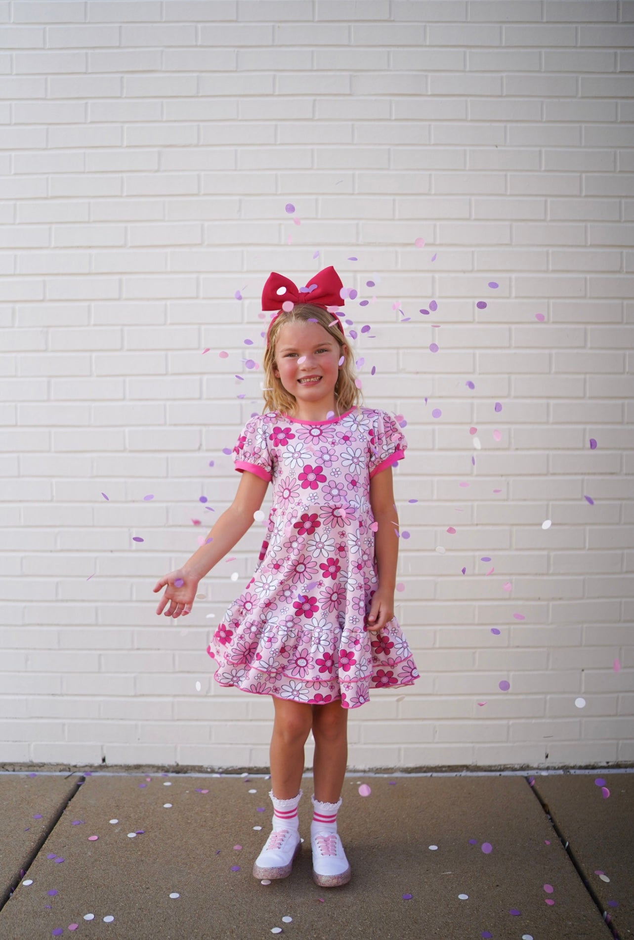 Barbie Dress in Pink Floral