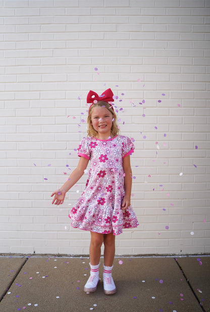 Barbie Dress in Pink Floral