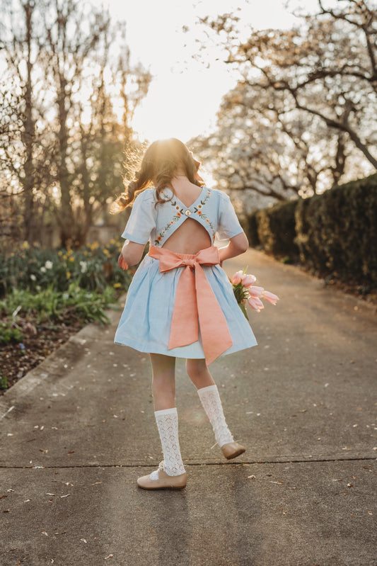 Peach Poppy Grace Dress